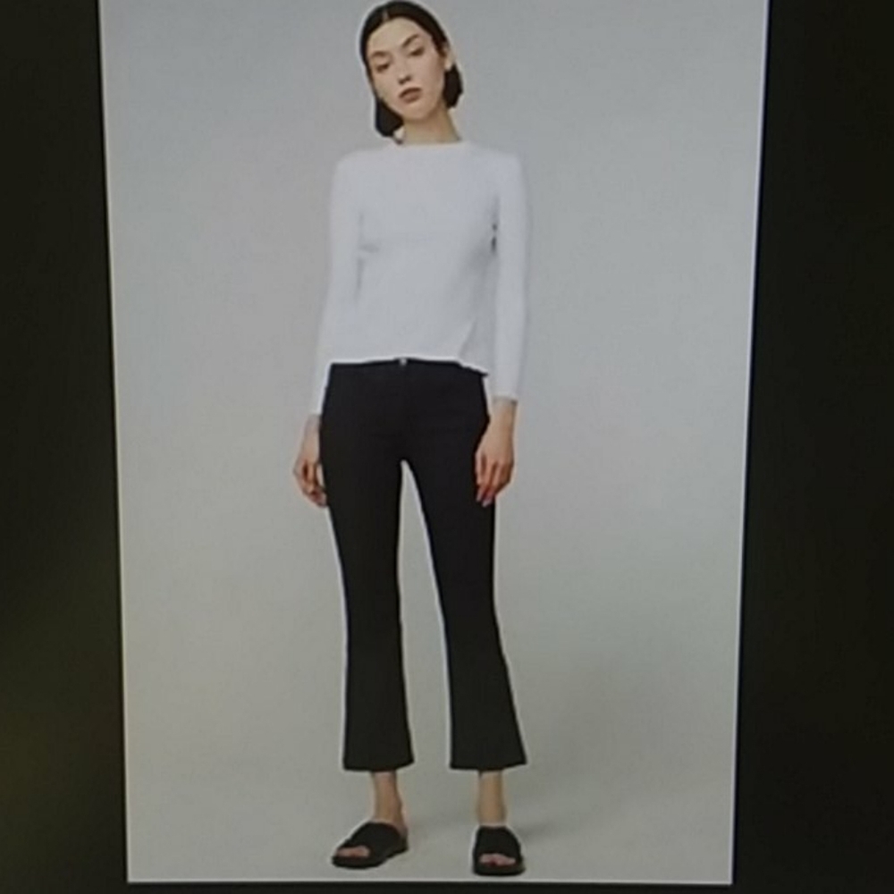 3x1 Midway Gusset Zipper Alpha Cropped Flare Bootcut Jeans Size 24 NWT